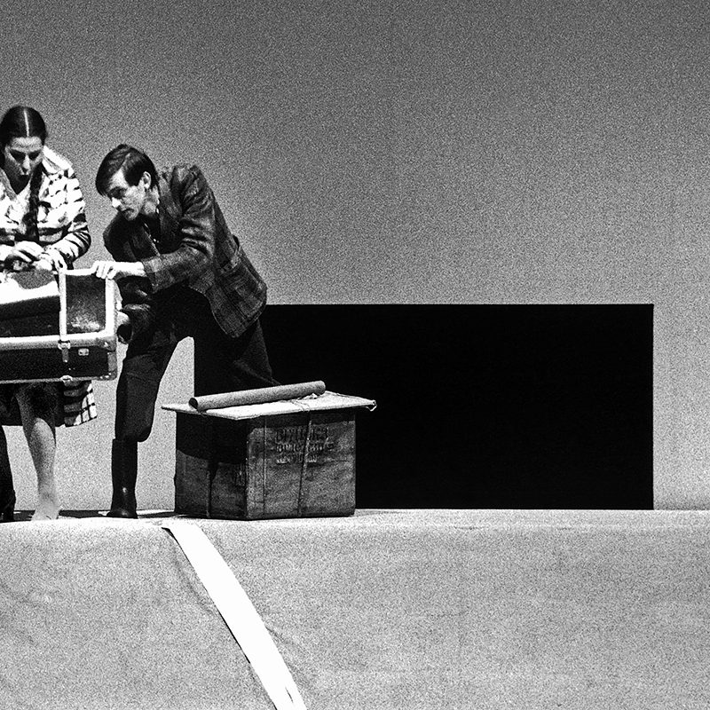 Annette Elster und Sibrand Basa (Barbara und Kudrjasch) in "Katja Kabanová" (Leoš Janáček), Theaterfotografie von 1996