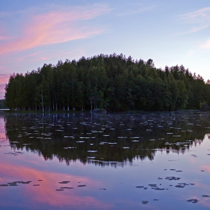 Finnland, Abend am See