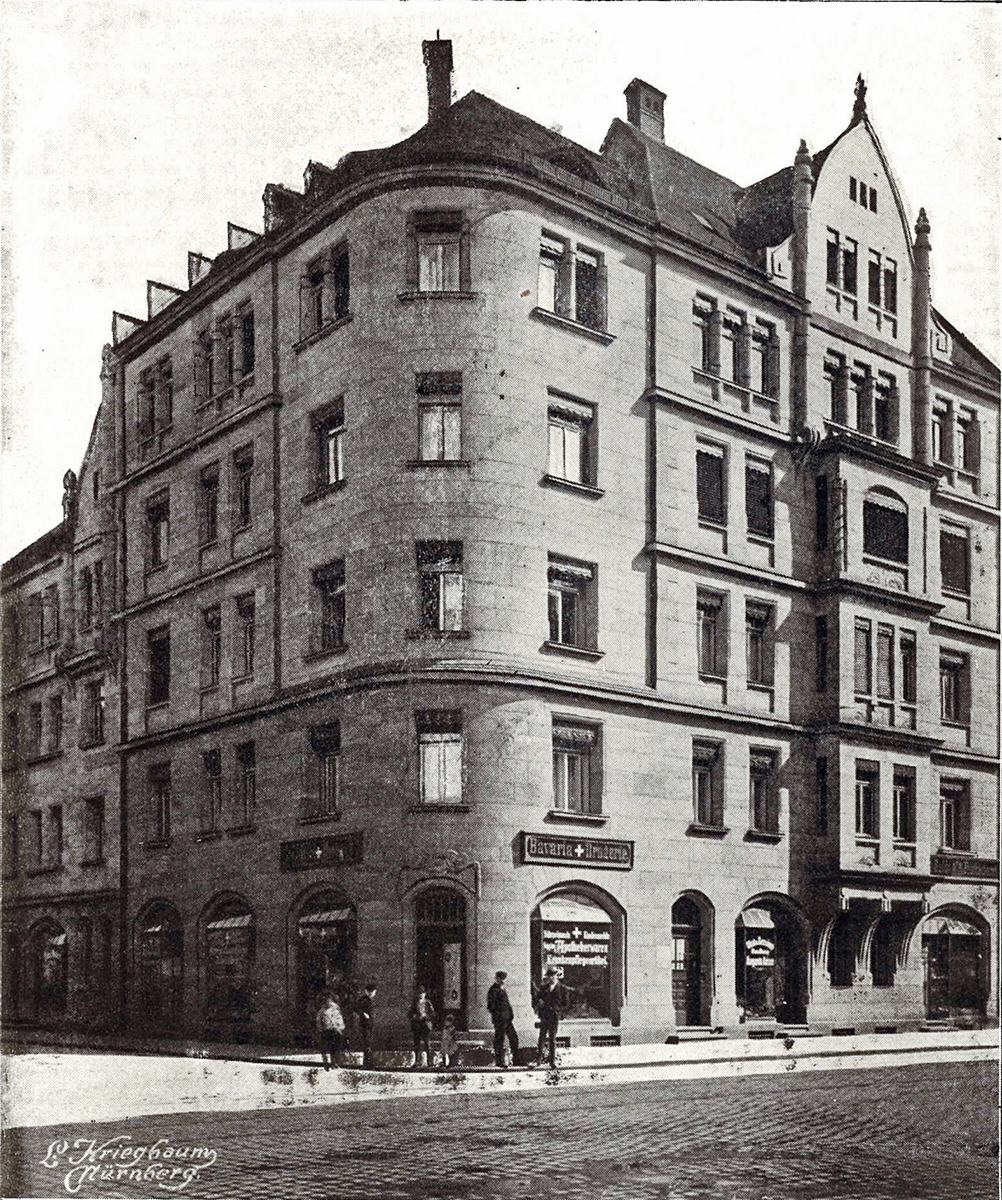 Schwabacher Straße 65, Aufnahme von Kriegbaum, 1907, Archiv FürthWiki e. V.