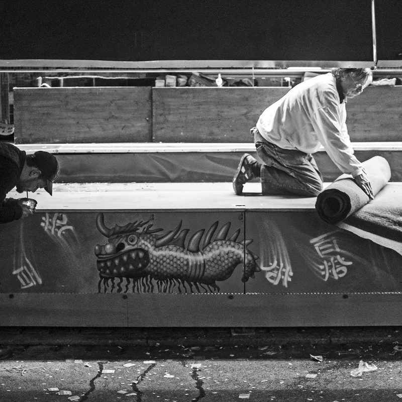 Teppich und Drache