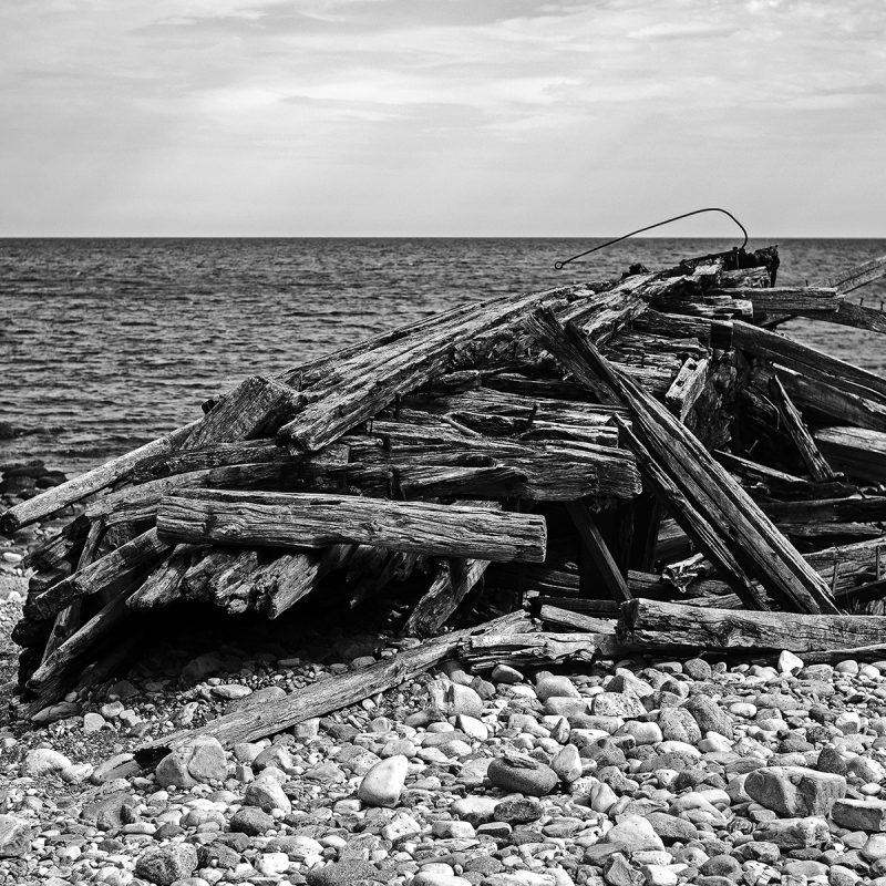 Öland, Trollskogen, Wrack des Schoners Swiks