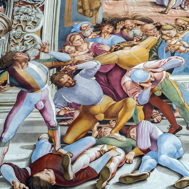 Dom von Orvieto - Fresken von Luca Signorelli in der Kapelle San Brizio (fast wie Comiczeichnungen)