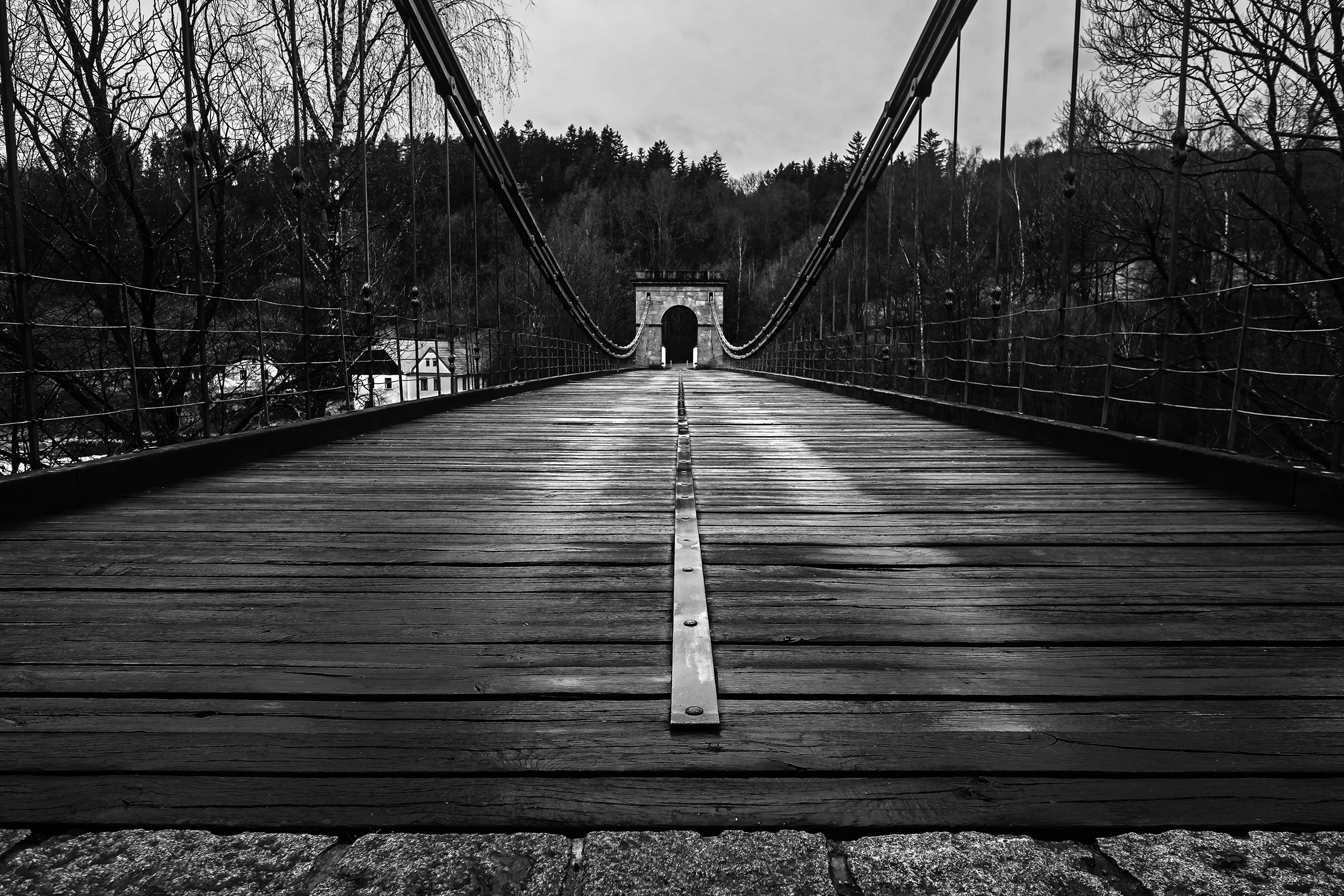 Kettenbrücke in Stádlec