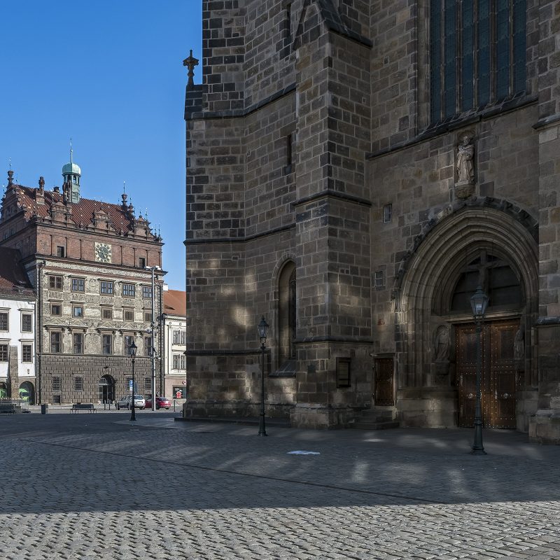 Pilsener Hauptplatz náměstí Republiky