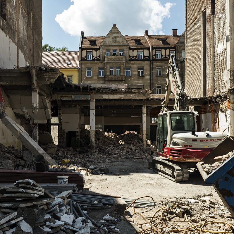 Anfang Juni 2018 - Durchblick zur Schwabacher Straße