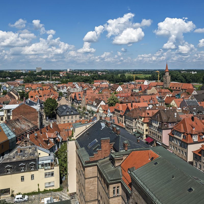 Blick vom Rathausturm Richtung Nordwesten