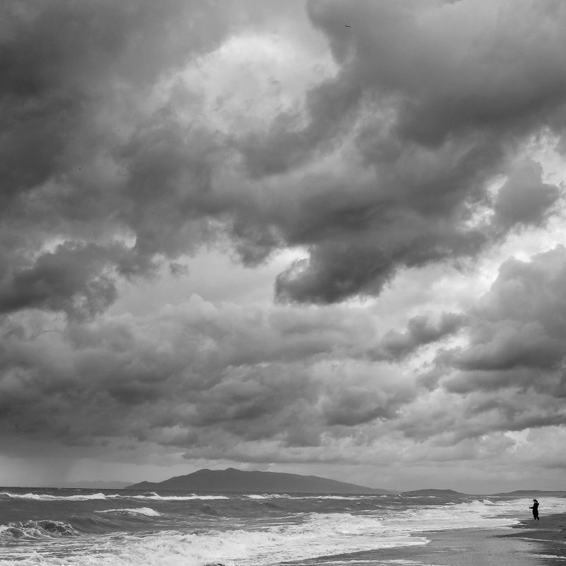 Frau am Strand