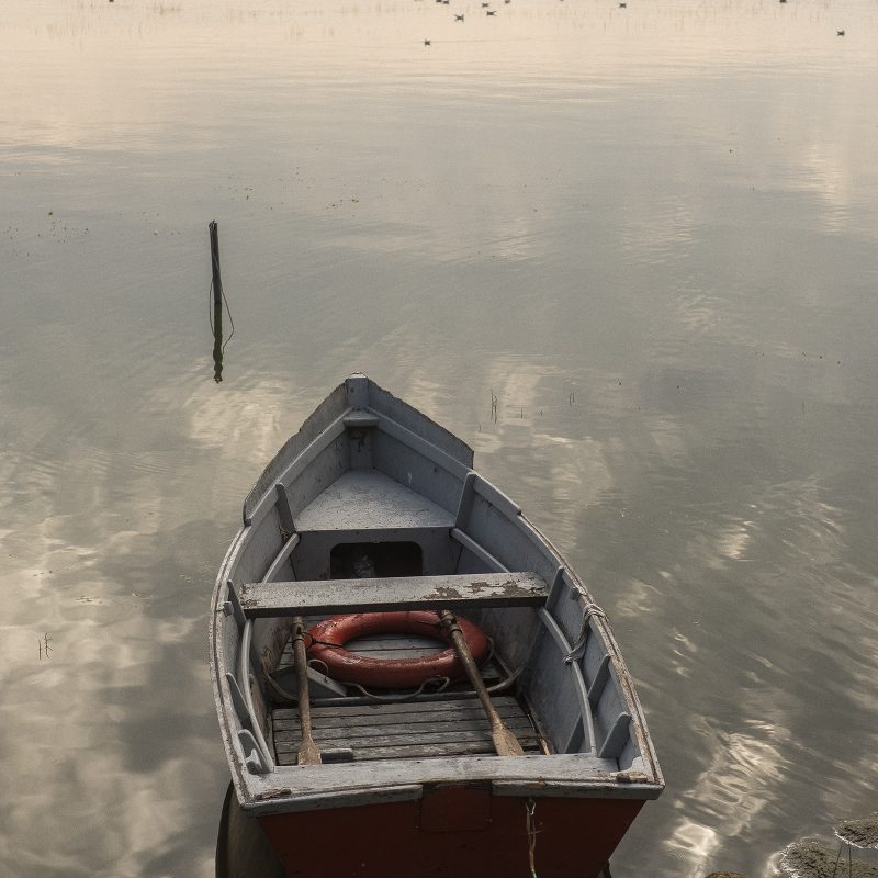 Boot am Haff