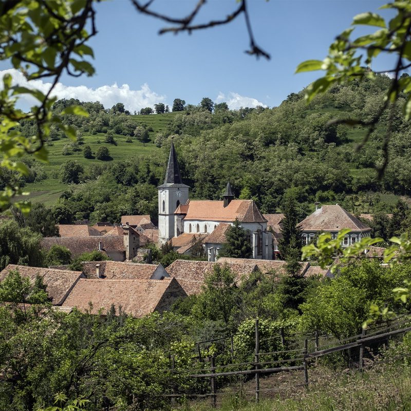 Reichesdorfer Kirche, von "unserem" Berg aus