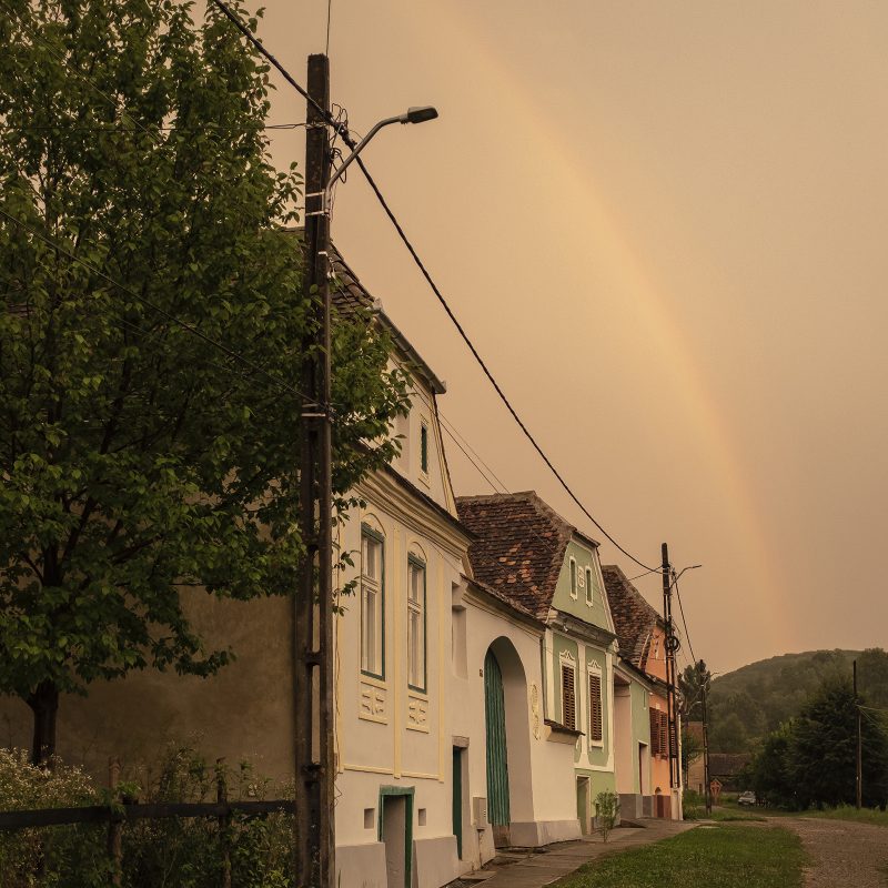 gelber Gewitterabend