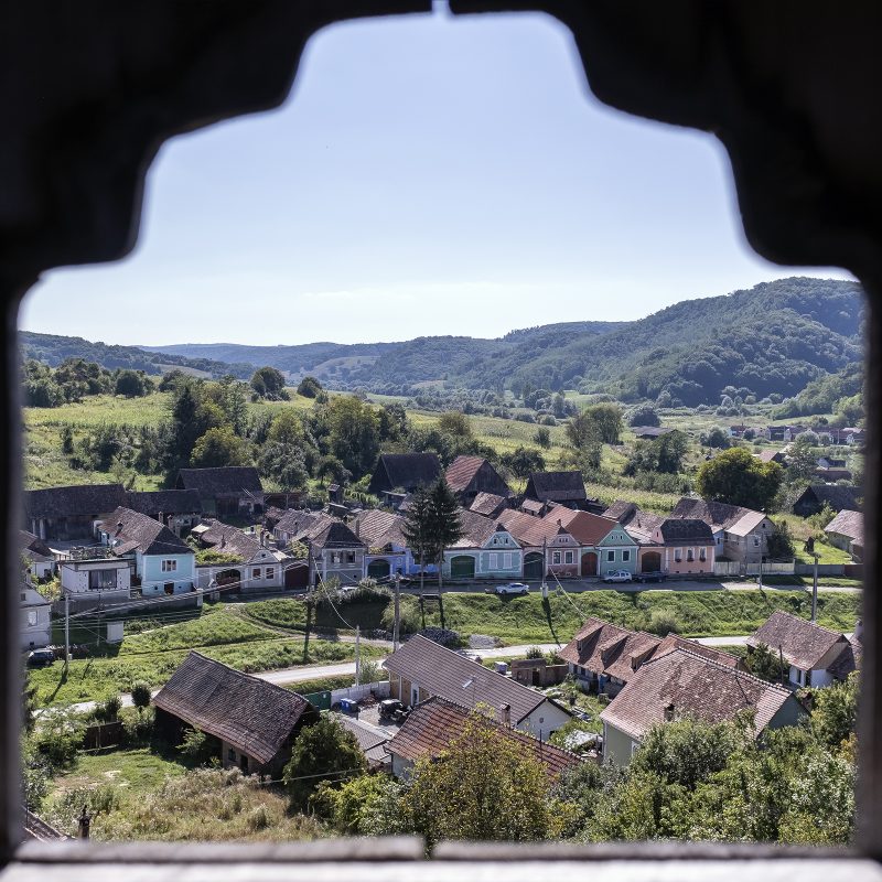 Almen, Alma Vii, Szászalmád - Blick von der Kirchenburg