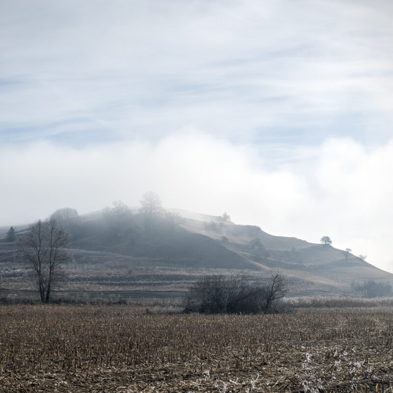 Winterlandschaft bei Zlagna, Schlatt, Szászzalatna