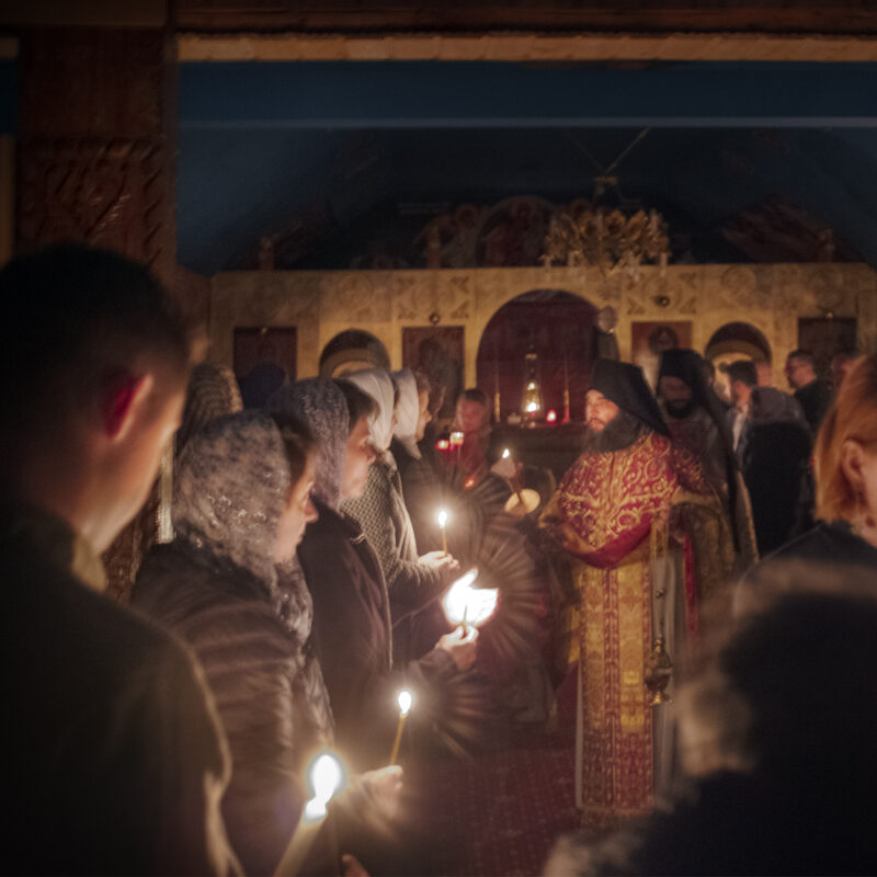 Orthodoxer Ostergottesdienst, Pelișor